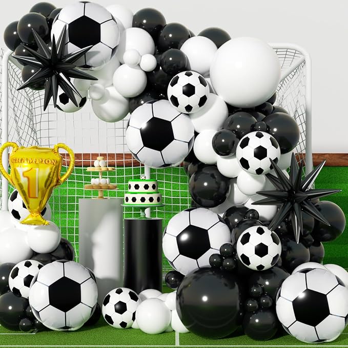 Soccer Party Decorations 153Pcs, World Soccer Balloon Garland Arch Kit - Image 4