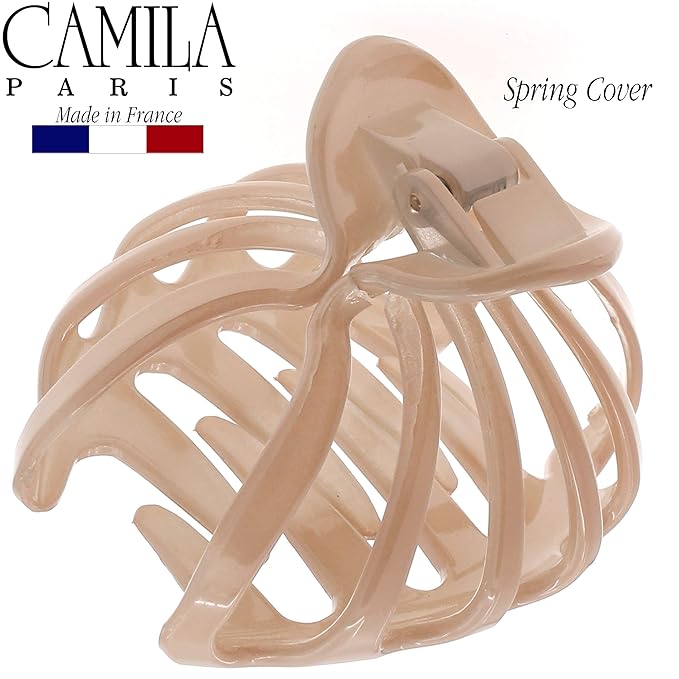 Camila Paris CP3051 French Octopus Hair Clip, Large Hair Clips for Thick Hair, Big Hair Claw Clip for Long Hair, Durable Girls Hair Clips for Women for Wavy Hair, Strong No-Slip Grip. Made in France