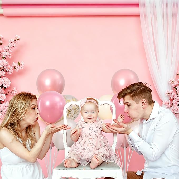 4 Sets Pearl Pink Sand White Balloons Stand - Image 7