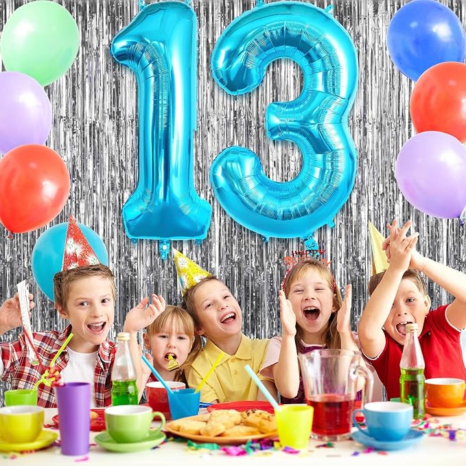 13 Balloon Numbers, Large 13 or 31 Foil Balloons, Big Number Balloon 40 Inch - Image 4