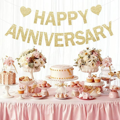 Happy Anniversary Glitter Banner - Image 6