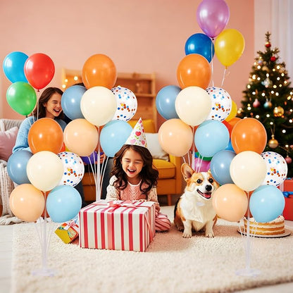 4 Sets Blue and Orange Balloons Stand Kit - Image 3