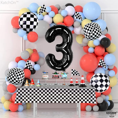 KatchOn Black Number 3 Balloon 40 Inch, 3rd Birthday Decorations - Image 5