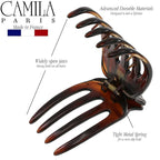 Camila Paris MP422 French Hair Clip for Women, Hair Side Clips, 2.5 Inch Girls Hair Claw Clips Jaw Fashion Durable Styling Hair Accessories for Women, Strong Hold No Slip Grip, Made in France