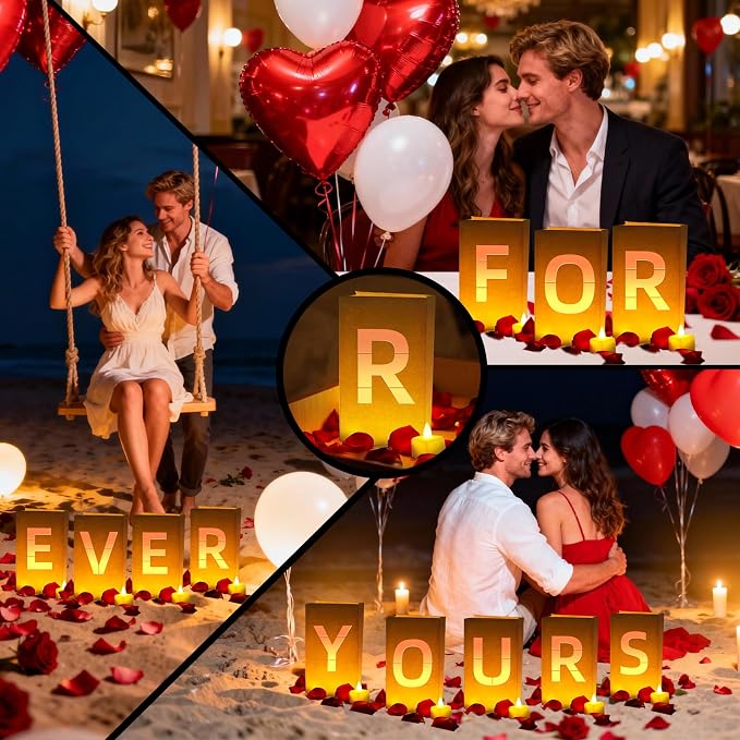 FOREVER YOURS Light Up Letters, - Image 7