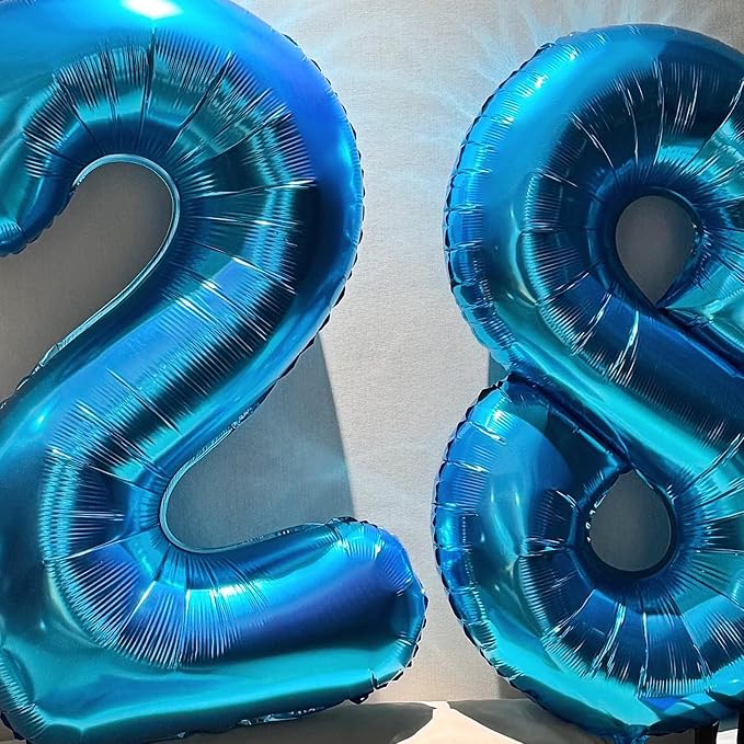 40 Inch Navy Blue Number 1 Foil Balloon - Image 9