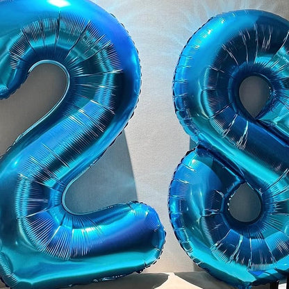 40 Inch Navy Blue Number 1 Foil Balloon - Image 9