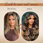 Clip in Hair Extensions Real Human Hair 20inch 8pcs 105g Seamless Balayage Dark Brown Hair Extensions Clip Ins Double Weft Dark Brown Highlight Chestnut Brown Invisible Straight Remy Human Hair