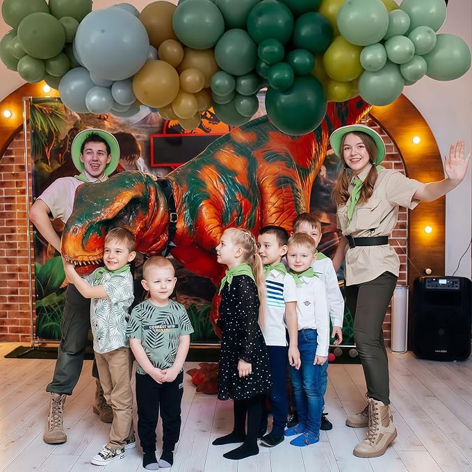 Blue Green Brown Balloons, 12 Inch Sage Pastel Green Balloon Dusty Blue Balloon - Image 4