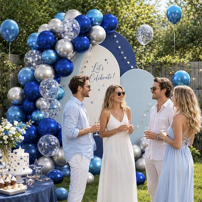 Navy Silver Balloons - Image 7