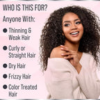 Rosemary Oil for Hair Growth Hydrating Mask for Dry Damaged Hair, Curly, Frizzy or Color Treated. Rosemary Scalp Treatment for Women, Men. Use Overnight, Leave In