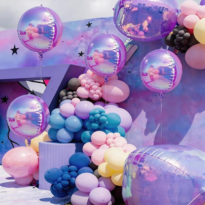 6Pcs Iridescent Purple Balloons - Image 4