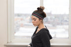 RiptGear Stretch Sport Headband for Women (Tribal Black) — Made of Non-Slip Sweat Wicking Fabric — Great for Yoga, Running or The Gym — Soft Headband Fits Most Head Sizes — (1-Pack)