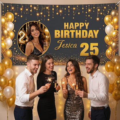 Personalized Happy Birthday Banner - Image 3