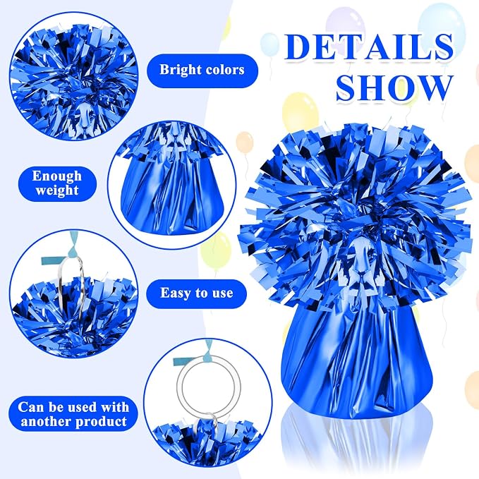 24 PCS Balloon Weights Metallic Anchor, Balloon Holder Heavy Weights | - Image 3