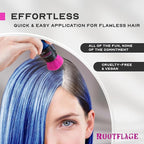 Rootflage Fun Temporary Hair Color- Works on Dark Hair (03 Blue Monday) Washes Out in 1 Shampoo