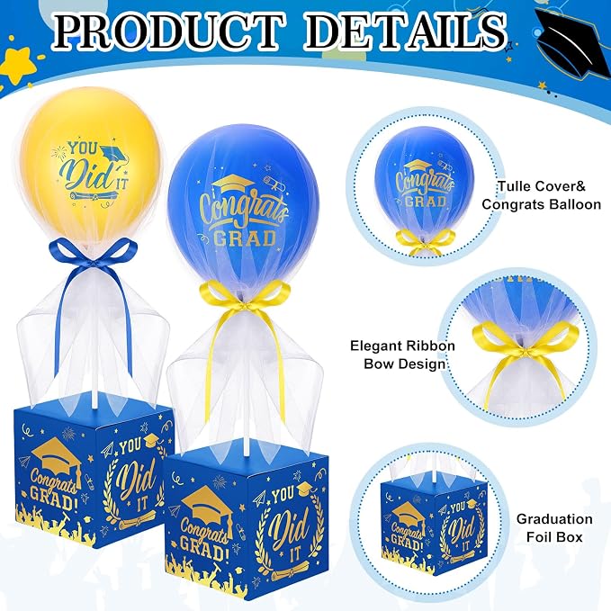 Seenelling 4 Sets Graduation Centerpieces - Image 4