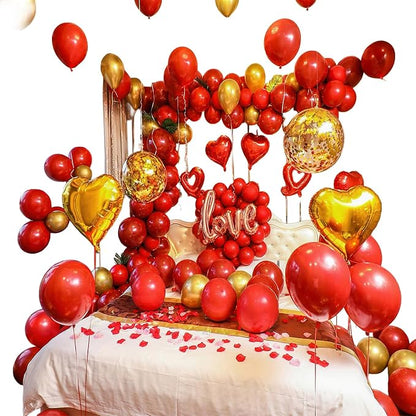 Valentines Day Balloons Kit, Rose Gold Pink Heart, 140 Pack | Happy Mothers Day - Image 7