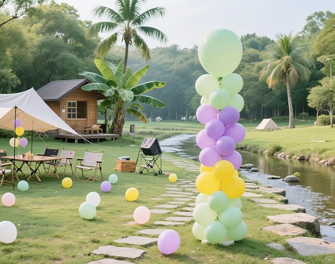 Pastel Green Balloons 145pcs Different Sizes 18 12 10 5 Inches Mint Green Latex - Image 6