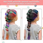 MSDADA New Hair Chalk Comb Temporary Hair Color Dye for Girls Kids with Light Color Hair, Washable Hair Chalk for Girls Age 4 5 6 7 8 9 10 Birthday Cosplay DIY, Easter (Silver)