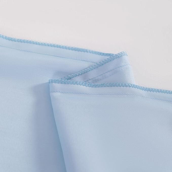 NTBAY 2 Pack Satin King Pillowcases for Hair and Skin, Luxurious and Silky Pillow Cases with Envelope Closure, 20x40 Inches, Aqua