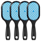 4 Pack Vented Detangling Hair Brush - Detangler Hairbrush with Soft Bristles for Effortless Tangle Free - Ideal for Wet Dry or Curly Damaged Hair for Women Men Kids