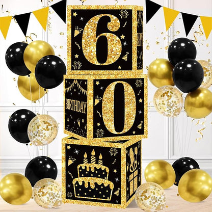 DataMoon 60th Birthday Decorations Boxes by DataMoon