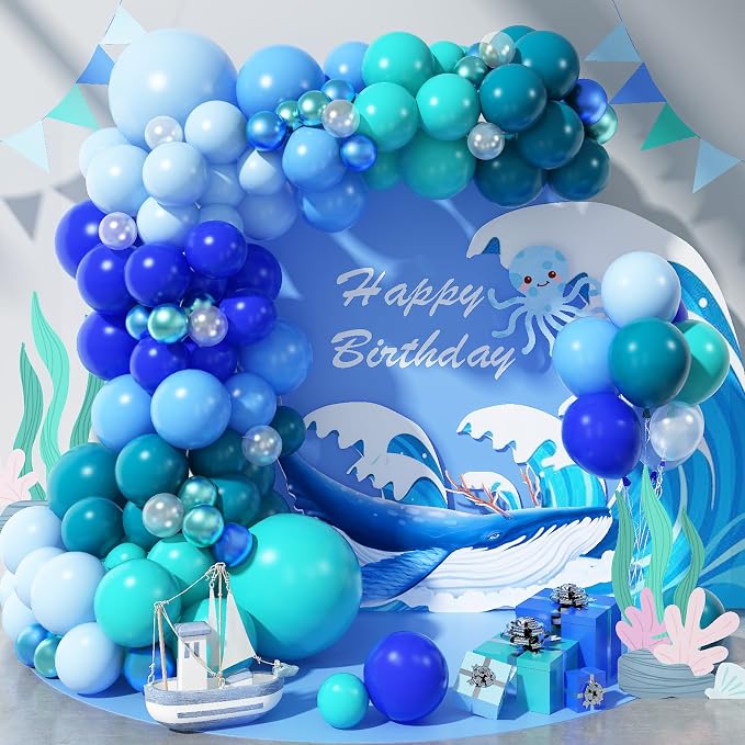 Blue Balloon Garland Arch Kit by Togvu