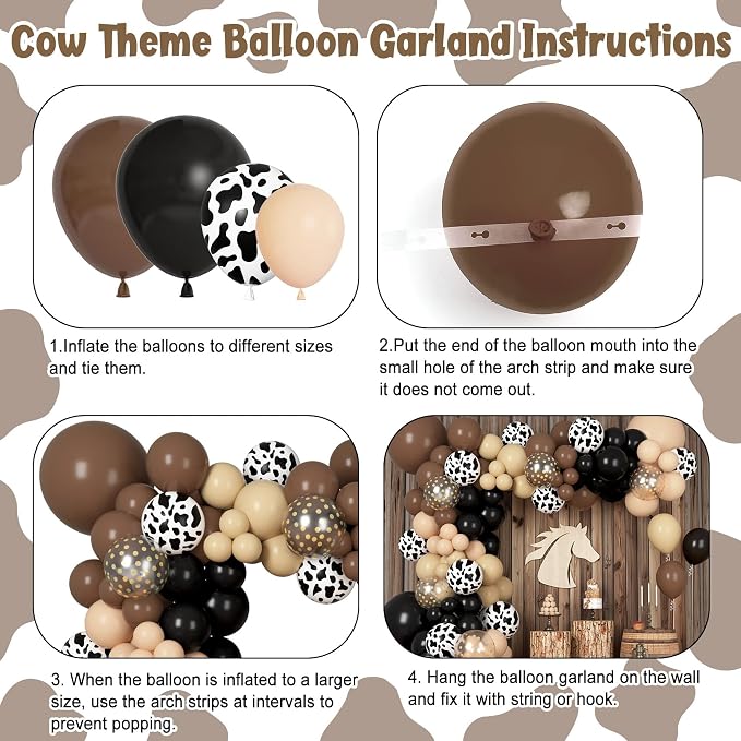 170Pcs Western Cowboy Balloon Garland Arch Kit - Image 3