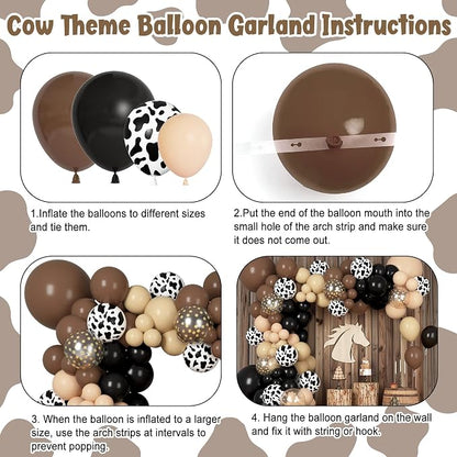 170Pcs Western Cowboy Balloon Garland Arch Kit - Image 3
