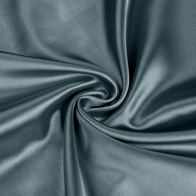 BEDELITE Satin Body Pillow Cover, Super Soft and Cooling Body Pillow Pillowcase for Hair and Skin, Breathable Silky Full Long Pillowcase Cover(20"x54", Space Grey)