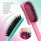 Curly Hair Brush 2 Pack, Volume Curl Defining Brush for Effortlessly Detangling Shaping and Styling Women's Curls, Reduce Pulling