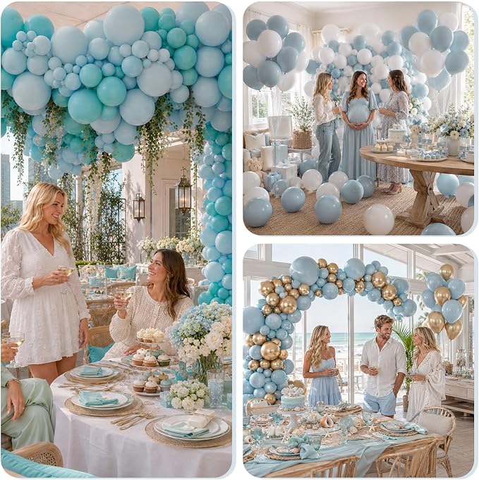Dusty Blue Balloons - Image 8