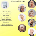 1.1 Pound Tub (17.6 Ounce) Perfect Blond Extra Strength Professional Hair Dye Toner Lightener Bleach - Made in Italy