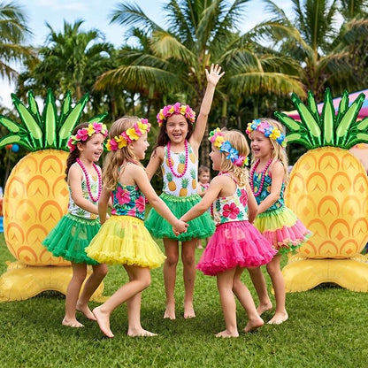 Giant Standing Pineapple Balloons 2 Pack 5 ft Tropical Summer Foil Balloons - Image 3