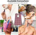 No-Slip Shaving Bib, Beard Grooming Apron with Strong Suction Cups, Cheetah Leopard Print Pink Floral