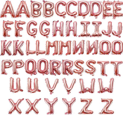 52 Pieces 16 Inches A-Z Letter Balloon – 2 Sets of Alphabet Mylar Balloons by Tedercle