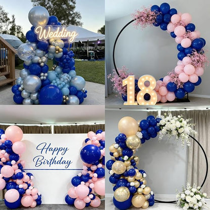 50pcs Royal Blue Balloons 12 Inch, Premium Matte Dark Blue Latex Balloon - Image 5