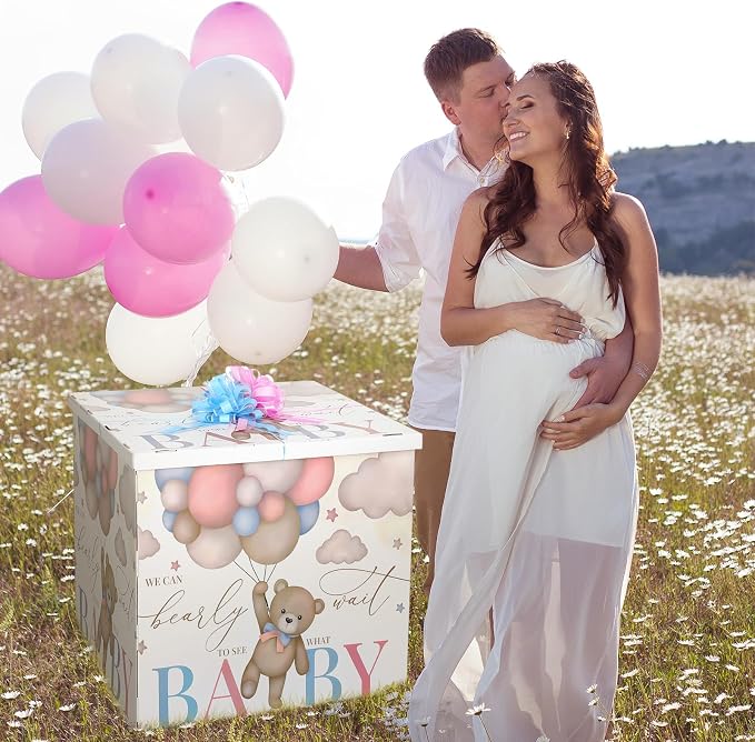 AmazingSpark 28in Giant Gender Reveal Gift Box - Image 6