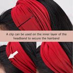 DRESHOW 8 Pack Headbands for Women Yoga Knotted Headbands Elastic Criss Cross Hair Accessories Sports Head Wrap Non Slip
