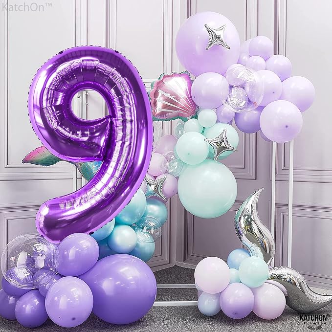 KatchOn Foil Purple 9 Balloon Number - Image 7
