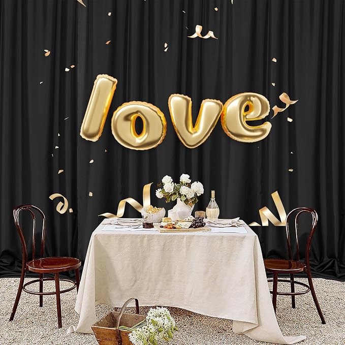 4 Panels Black Backdrop Curtain - Image 4