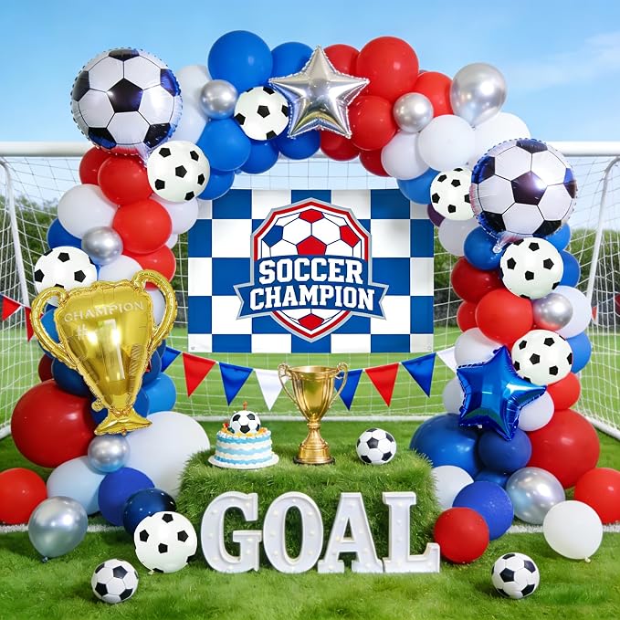 Soccer Balloon Garland Arch Kit by Doneboo
