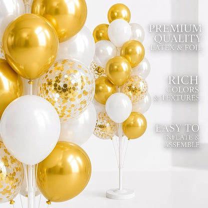 Hiins Gold Balloon Column Kit Set of 2 - Image 4