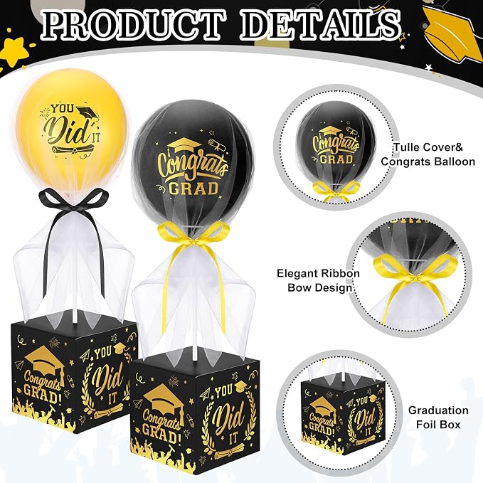 Seenelling 4 Sets Graduation Centerpieces - Image 5