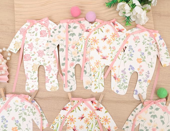 7pcs Neutral Baby Shower Bunting - Image 5