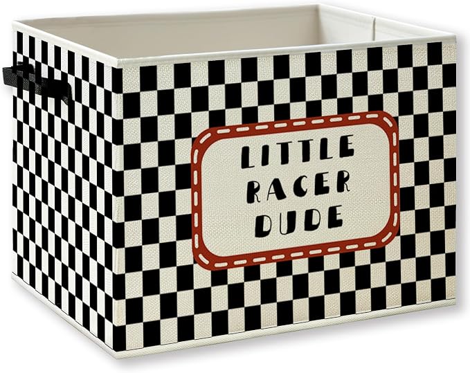 Race Car Boy Nursery Foldable Storage Bins Box by KSDUT