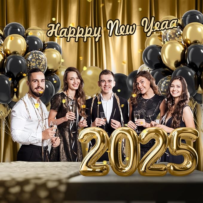 Black and Gold Balloons - Image 5