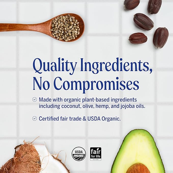 Dr. Bronner's Organic Hair Crème Leave-In Conditioner Styling Cream Anti Frizz Hair Product for Women & Men Hair Cream USDA Organic, Cruelty Free, Lavender Coconut & Peppermint - 6oz 2 Pack