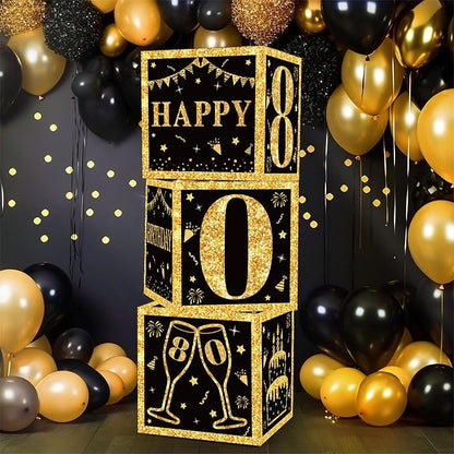80th Birthday Decorations Boxes - Image 8